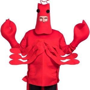 Used (worn once) red crab/ lobster men’s Halloween costume